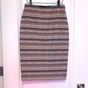 The Limited Textured Patterned Pencil Skirt